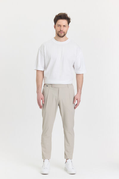 ÇİFT DÜĞME DETAYLI JOGGER FİT PANTOLON