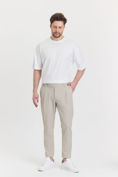 ÇİFT DÜĞME DETAYLI JOGGER FİT PANTOLON