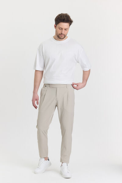 ÇİFT DÜĞME DETAYLI JOGGER FİT PANTOLON