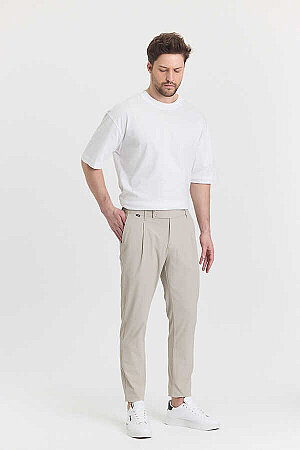 ÇİFT DÜĞME DETAYLI JOGGER FİT PANTOLON - 5