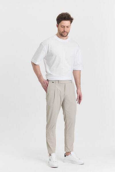 ÇİFT DÜĞME DETAYLI JOGGER FİT PANTOLON