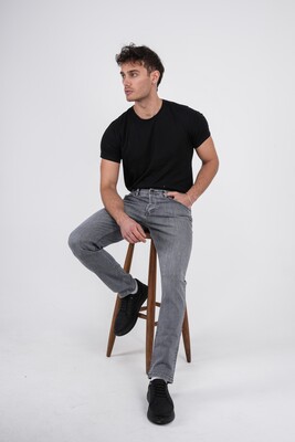 integral - İNTEGRAL GRİ SLİM FİT KOT PANTOLON