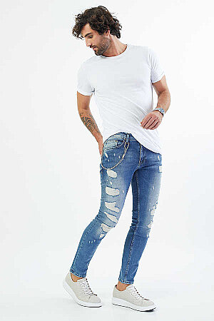 SLİM FİT KOT PALTOLON - 3